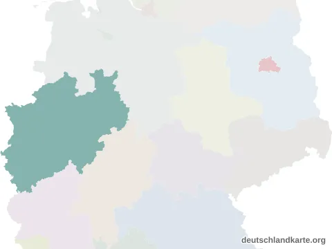 Vorschau: Lagekarte vom Kreis Soest