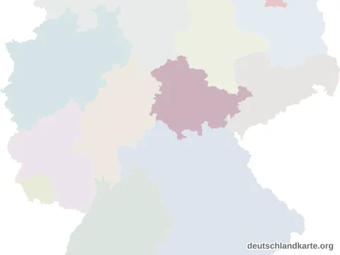 Vorschau: Lagekarte vom Landkreis Sonneberg
