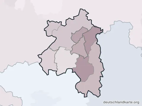 Vorschau: Verwaltungsgliederung vom Landkreis Sonneberg