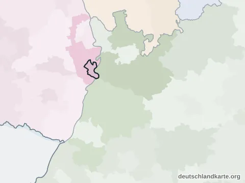 Vorschau: Nachbarkreiskarte von der kreisfreien Stadt Speyer