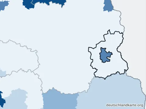 Vorschau: Bevölkerungsdichte vom Landkreis Spree-Neiße