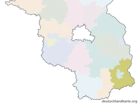 Vorschau: Karte im Bundesland vom Landkreis Spree-Neiße