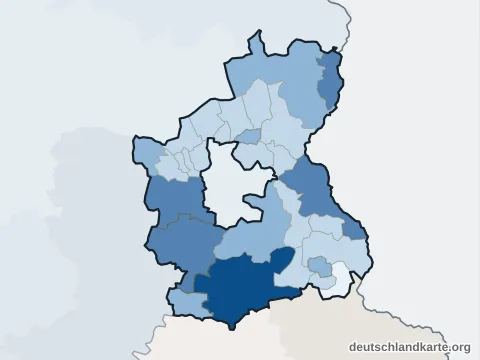 Vorschau: Einwohnerkarte vom Landkreis Spree-Neiße