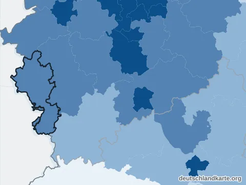 Vorschau: Bevölkerungsdichte von der Städteregion Aachen