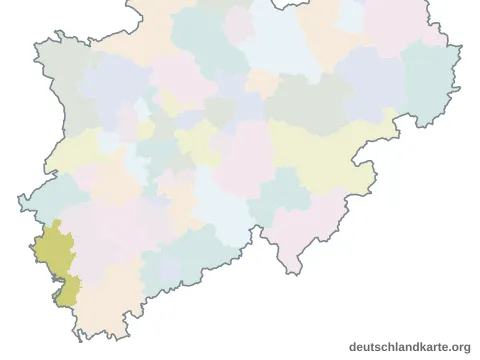 Vorschau: Karte im Bundesland von der Städteregion Aachen