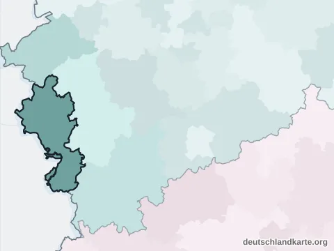 Vorschau: Nachbarkreiskarte von der Städteregion Aachen