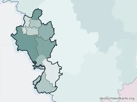 Vorschau: Ortskarte von der Städteregion Aachen