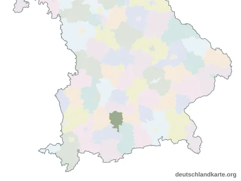 Karte: Landkreis Starnberg in Bayern