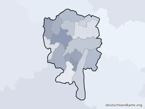 Vorschau: Ortskarte vom Landkreis Starnberg