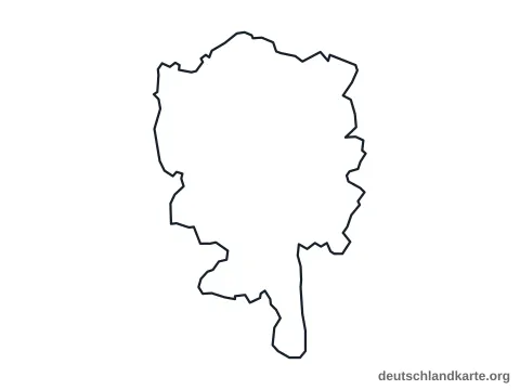 Vorschau: Umrisskarte vom Landkreis Starnberg