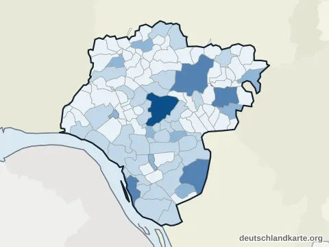 Vorschau: Einwohnerkarte vom Kreis Steinburg