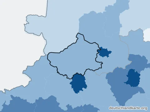 Vorschau: Bevölkerungsdichte vom Kreis Steinfurt