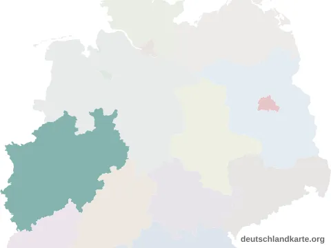 Vorschau: Lagekarte vom Kreis Steinfurt