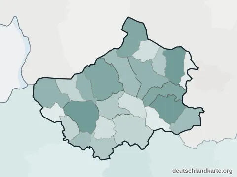 Vorschau: Ortskarte vom Kreis Steinfurt