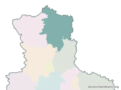 Karte im Bundesland: Landkreis Stendal