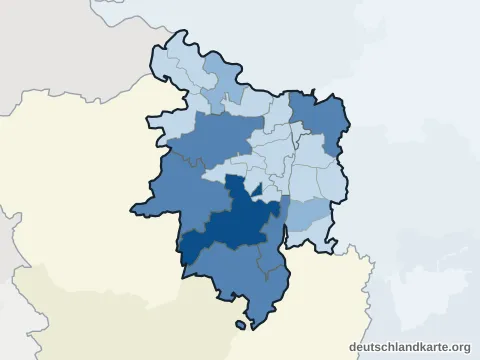 Einwohnerkarte: Landkreis Stendal