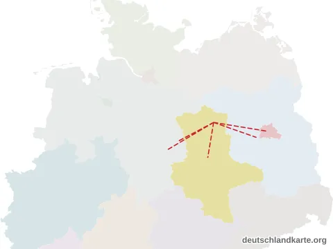 Entfernungskarte: Landkreis Stendal