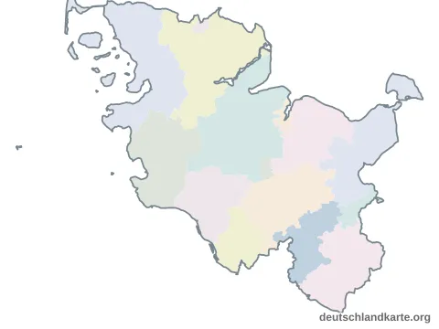 Vorschau: Karte im Bundesland vom Kreis Stormarn