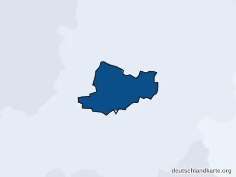 Vorschau: Einwohnerkarte von der kreisfreien Stadt Straubing
