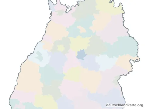 Vorschau: Karte im Bundesland vom Stadtkreis Stuttgart