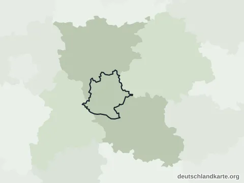 Vorschau: Nachbarkreiskarte vom Stadtkreis Stuttgart