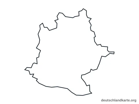 Vorschau: Umrisskarte vom Stadtkreis Stuttgart