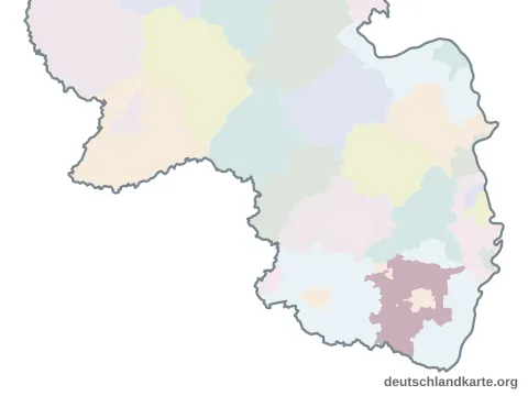 Vorschau: Karte im Bundesland vom Landkreis Südliche Weinstraße