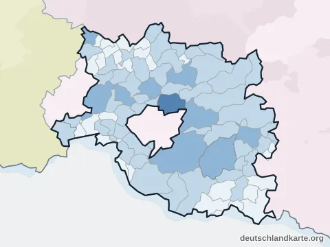 Vorschau: Einwohnerkarte vom Landkreis Südwestpfalz