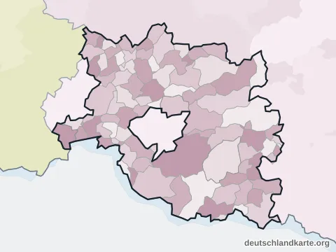 Vorschau: Ortskarte vom Landkreis Südwestpfalz
