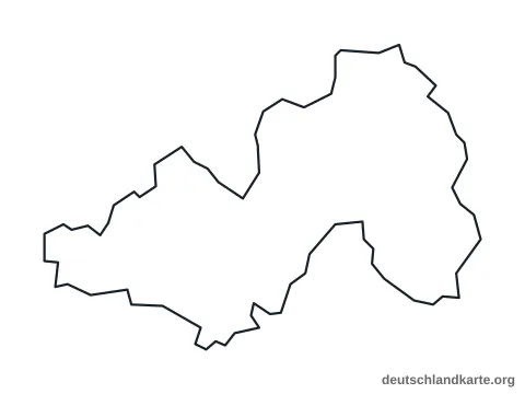 Vorschau: Umrisskarte von der kreisfreien Stadt Suhl