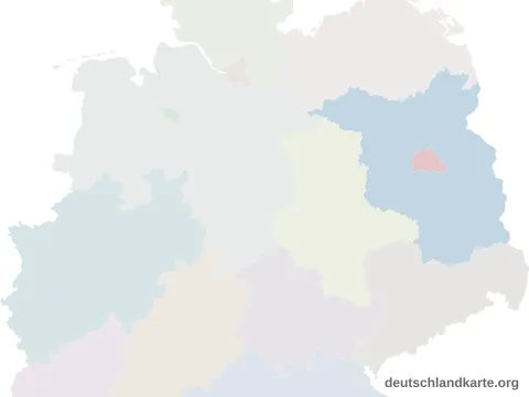 Vorschau: Lagekarte vom Landkreis Teltow-Fläming