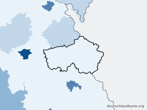 Vorschau: Bevölkerungsdichte vom Landkreis Tirschenreuth