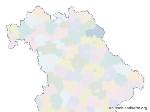 Vorschau: Karte im Bundesland vom Landkreis Tirschenreuth