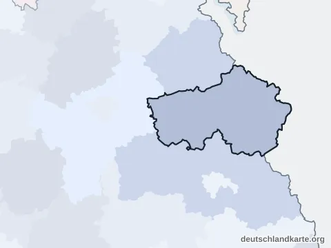 Vorschau: Nachbarkreiskarte vom Landkreis Tirschenreuth
