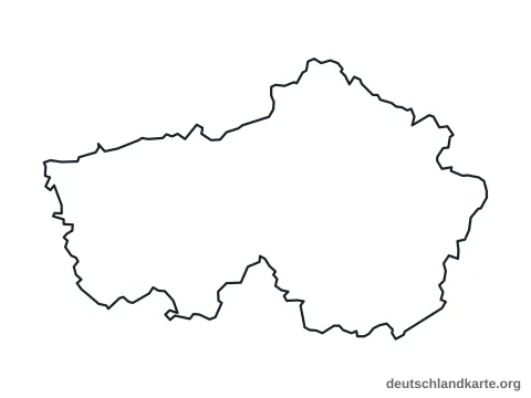 Vorschau: Umrisskarte vom Landkreis Tirschenreuth