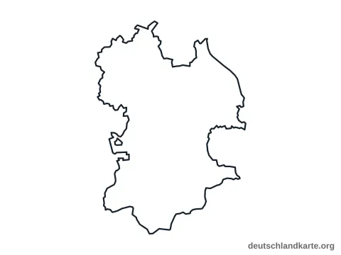Vorschau: Umrisskarte vom Landkreis Traunstein