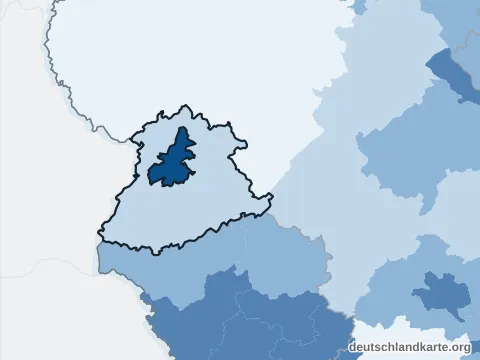 Vorschau: Bevölkerungsdichte vom Landkreis Trier-Saarburg