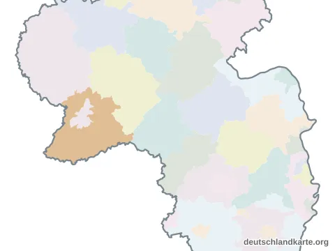 Vorschau: Karte im Bundesland vom Landkreis Trier-Saarburg
