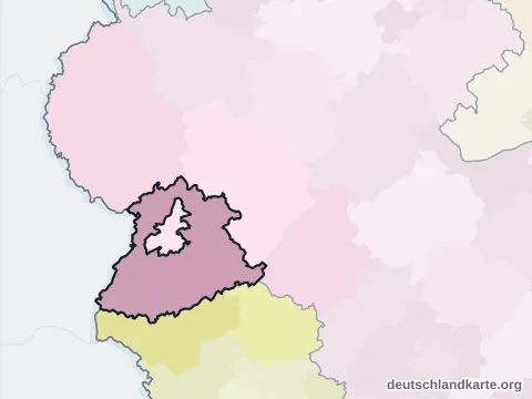 Vorschau: Nachbarkreiskarte vom Landkreis Trier-Saarburg