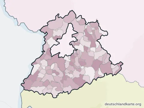 Vorschau: Ortskarte vom Landkreis Trier-Saarburg