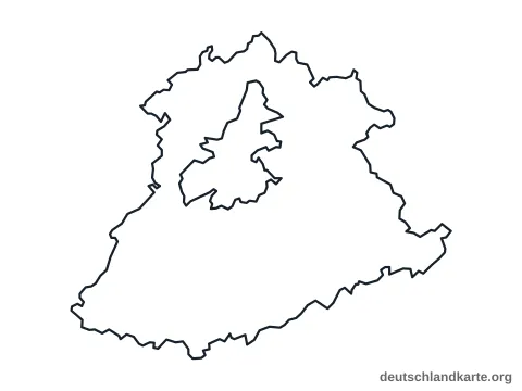 Vorschau: Umrisskarte vom Landkreis Trier-Saarburg