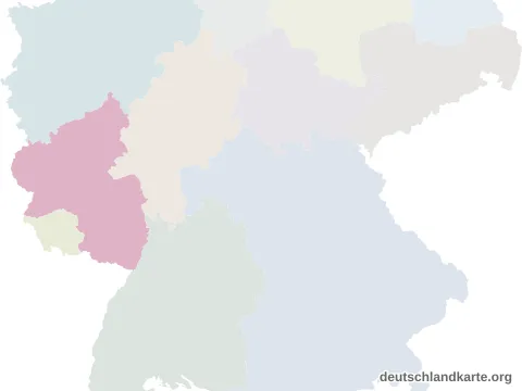 Vorschau: Lagekarte von der kreisfreien Stadt Trier