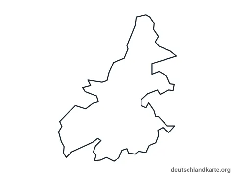 Vorschau: Umrisskarte von der kreisfreien Stadt Trier
