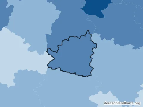 Vorschau: Bevölkerungsdichte vom Landkreis Tübingen