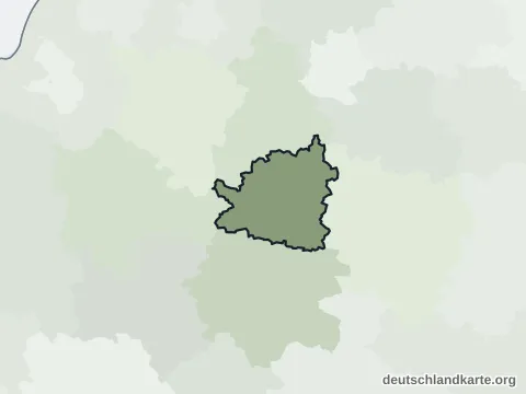 Vorschau: Nachbarkreiskarte vom Landkreis Tübingen