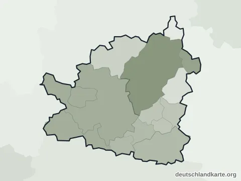 Vorschau: Verwaltungsgliederung vom Landkreis Tübingen