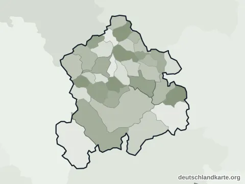 Vorschau: Ortskarte vom Landkreis Tuttlingen