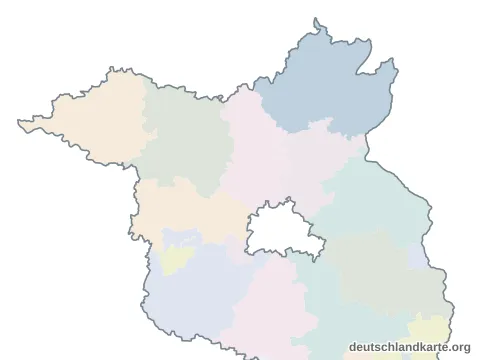 Karte im Bundesland: Landkreis Uckermark