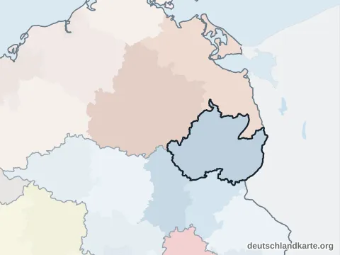 Nachbarkreiskarte: Landkreis Uckermark