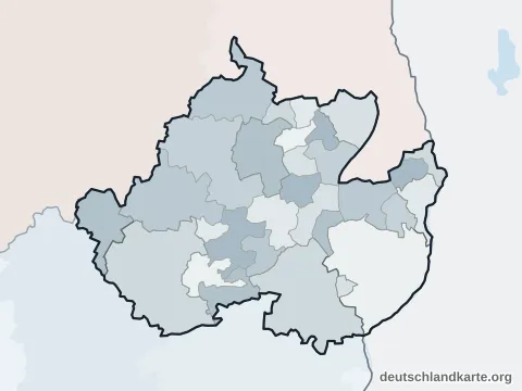 Vorschau: Ortskarte vom Landkreis Uckermark